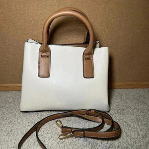Olivia Miller White Handbag Crossbody Purse Faux Leather